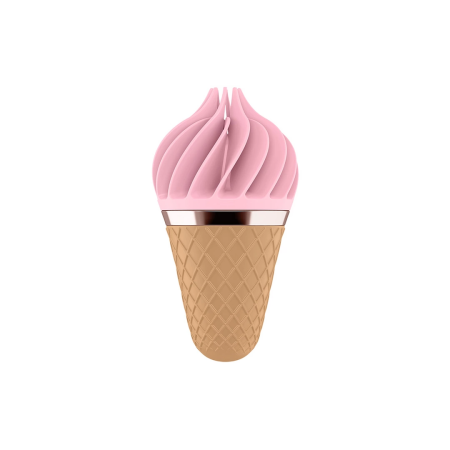 Sweet Treat Rotating Silicone Tongue Device - Pink, Compact Design