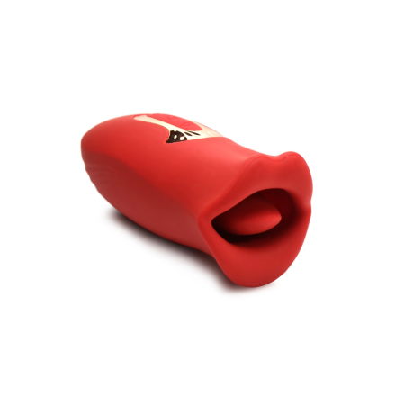 Kiss and Tell Silicone Vibrating Clitoral Stimulator Red IPX6 USB