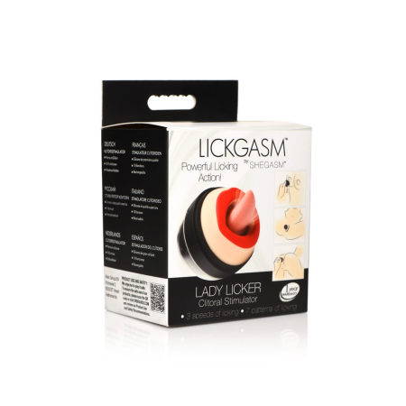 XR Brands Lickgasm Intimate Tongue Simulator, Waterproof, Red, USB