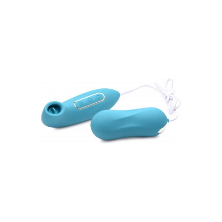 Entwined Dual Action Egg & Licking Stimulator - Silicone, USB Rechargeable