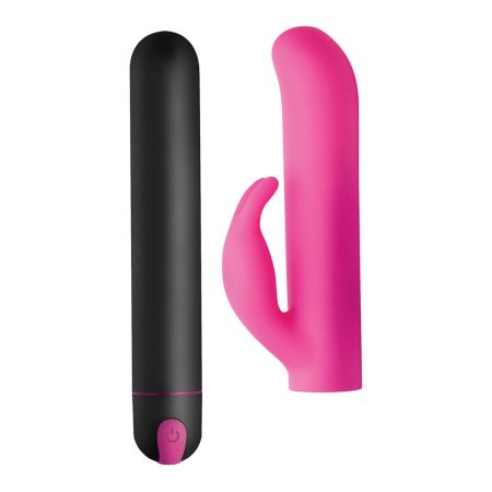 BANG XL Bullet Silicone Set with Curved Tip & Rabbit Attachment