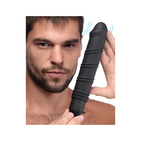 BANG XL Bullet Multi-Speed System with Swirl Silicone Sleeve, Black