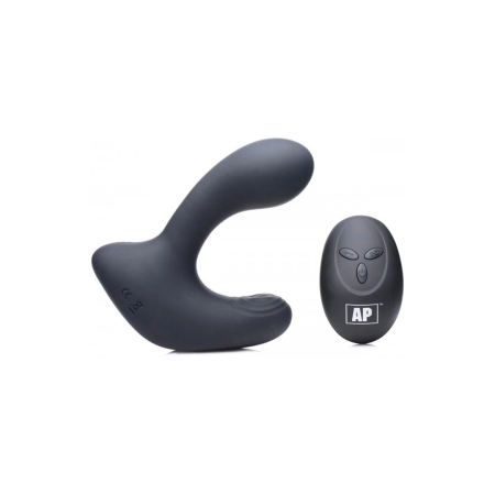 XR Brands P-Pulse Silicone Intimate Massager Remote 10 Modes Black