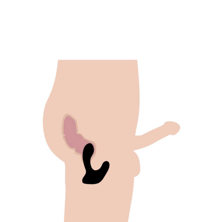 XR Brands P-Pulse Silicone Intimate Massager Remote 10 Modes Black