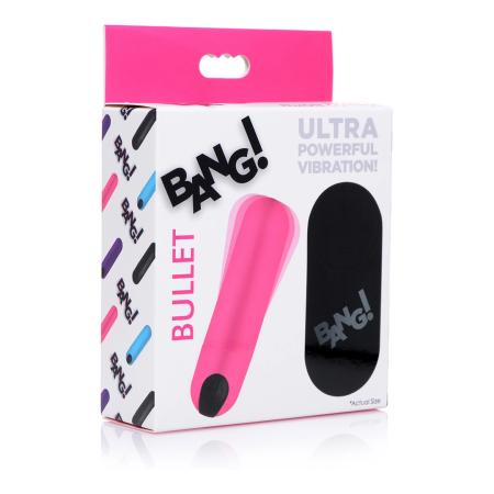 Bang! Bullet Compact Remote-Controlled Wireless Vibrating Device Black