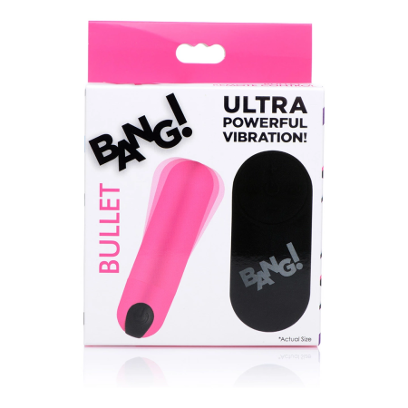 Bang! Bullet Compact Remote-Controlled Wireless Vibrating Device Black