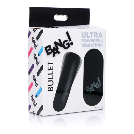 Bang! Mini Bullet Wireless Vibrating Device, Remote Control, Black