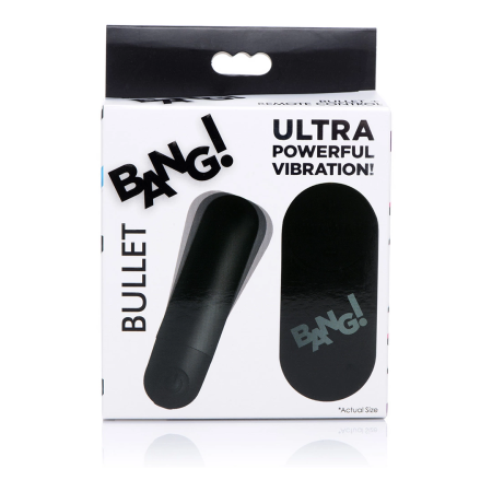 Bang! Mini Bullet Wireless Vibrating Device, Remote Control, Black
