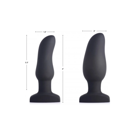 XR Brands Swell Plug Inflatable Silicone Anal Model with Vibration Remote