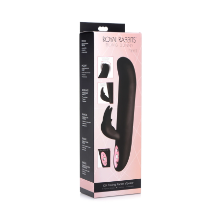 Royal Rabbits Bling Bunny Flexible Silicone Dual Action Massager Pink