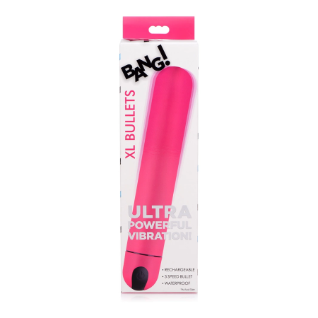 XR Brands XL Bullet Vibrator Rechargeable Waterproof Black ABS