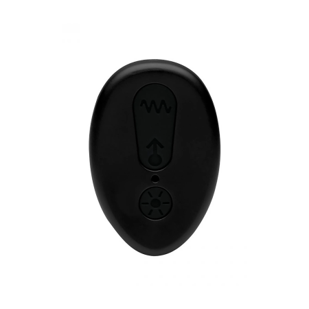 XR Brands Silicone Motion System Plug with Remote Control, Black
