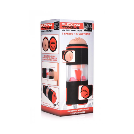 XR Brands Licking Tongue Intimate Machine with Vibrating & Flickering System