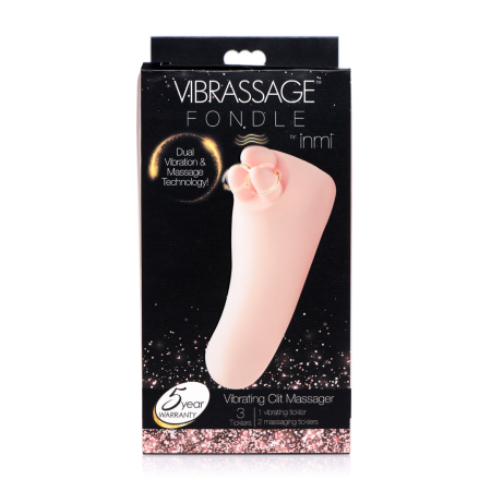 Fondle Rechargeable Massager - Vibrating Silicone Model, 6 Speeds