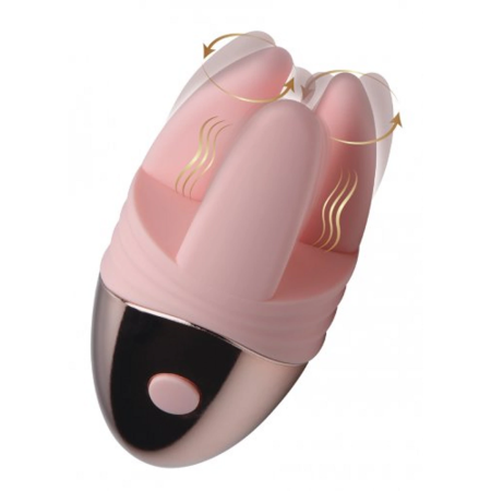 XR Brands Caress Vibrating Massager - Dual-Action Silicone Device