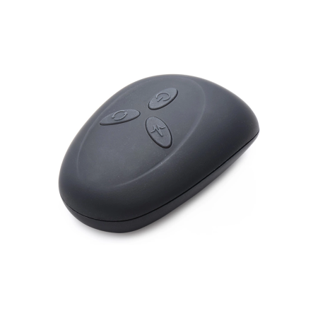 XR Brands Slim R Remote-Controlled Rotating Plug Smooth Texture Black