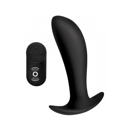XR Brands Silicone Intimate Wellness Device Remote Control Black