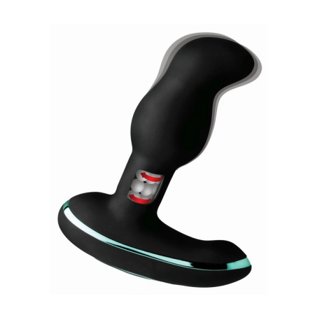 Rimsation Intimate Wellness Device with Rotating Beads - Black Silicone