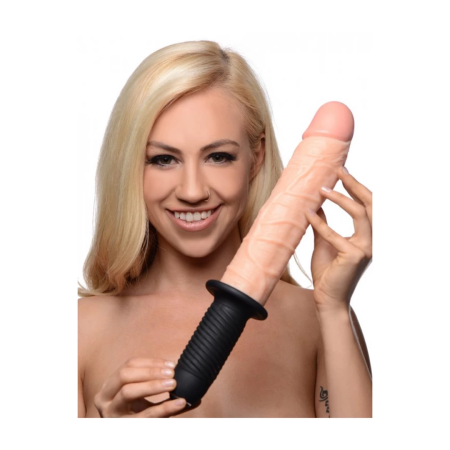 XR Brands Onslaught XL Intimate Thruster 9" with Vibration, Black