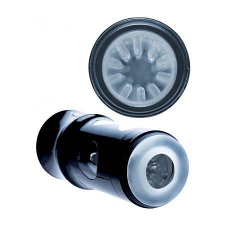 XR Brands Beat It Rechargeable Rotating Stimulation Device Black