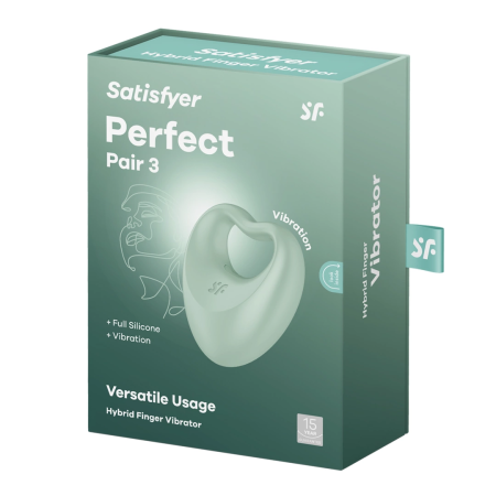 Satisfyer Perfect Pair 3 Green - Hybrid Finger Vibration System