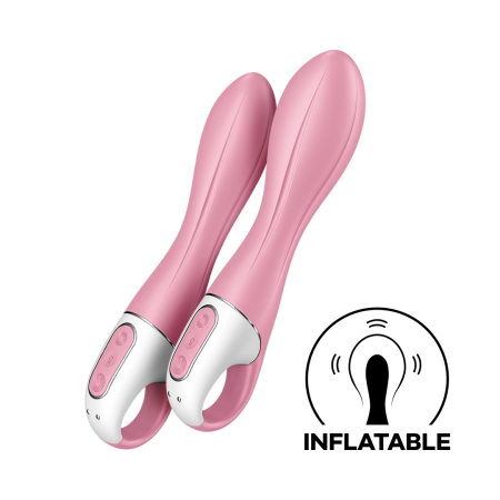 Satisfyer Air Pump Vibrator 2 Light Red - Inflatable Silicone Model