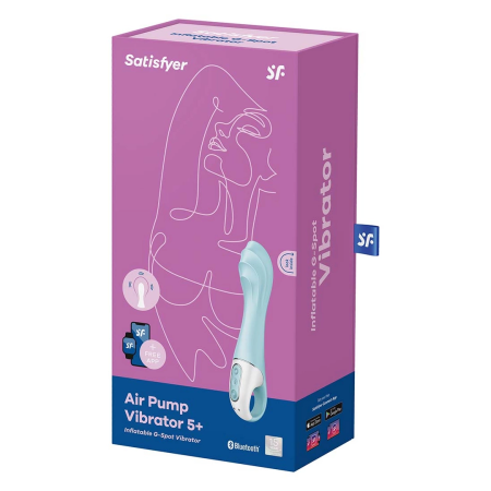 Satisfyer Air Pump Vibrator 5 App-Controlled Inflatable Silicone Model