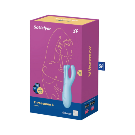 Satisfyer Threesome 4+ Lay-On Intimate Device with App Control Pink