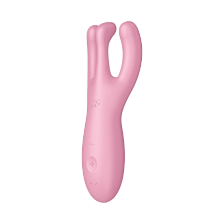 Satisfyer Threesome 4+ Lay-on Vibrator Bluetooth App Control Pink