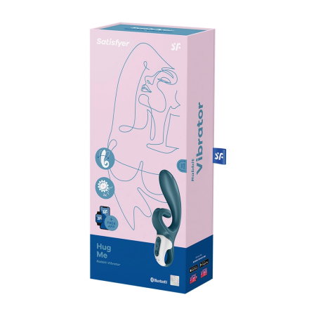Satisfyer Hug Me Intimate Dual Stimulation Device Bluetooth Pink