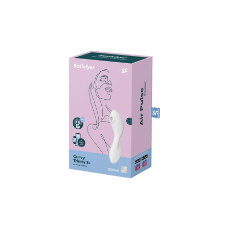 Satisfyer Curvy Trinity 5 Multi-Function Air Pulse & Vibration Device Pink