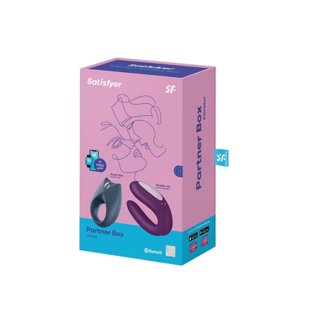 Satisfyer Partner Box 2 - Royal One & Double Joy, Silicone, Bluetooth Set