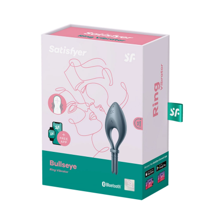 Satisfyer Bullseye Adjustable Vibrating Ring with App Control Black