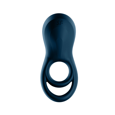 Epic Duo Ring Vibrating Double Silicone Stimulation System Black