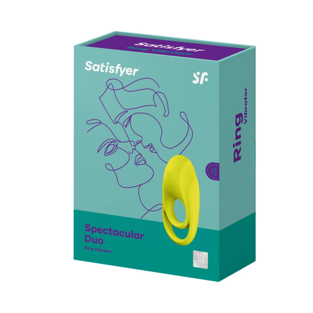 Satisfyer Spectacular Duo Silicone Double Strap Vibrating Intimate Ring