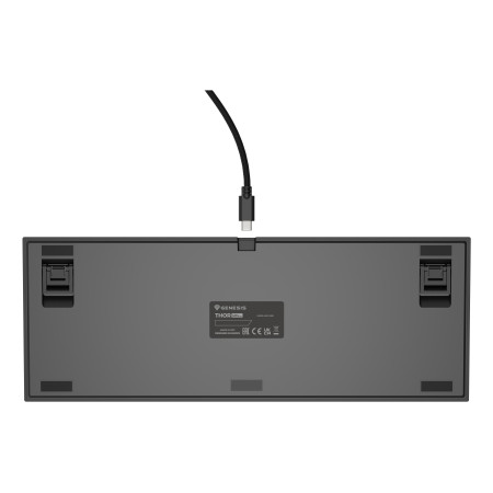 GENESIS Thor 404 TKL žaidimų klaviatūra USB QWERTY Juoda