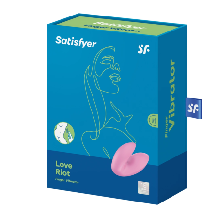 Love Riot Finger Vibe - Compact Rechargeable Silicone, 12 Modes