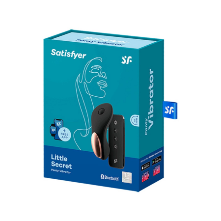 Satisfyer Little Secret Black - Intimate Wearable Vibrator with App Control