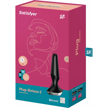 Satisfyer Plug-ilicious 2 Vibrating Anal Plug Berry Silicone Rechargeable