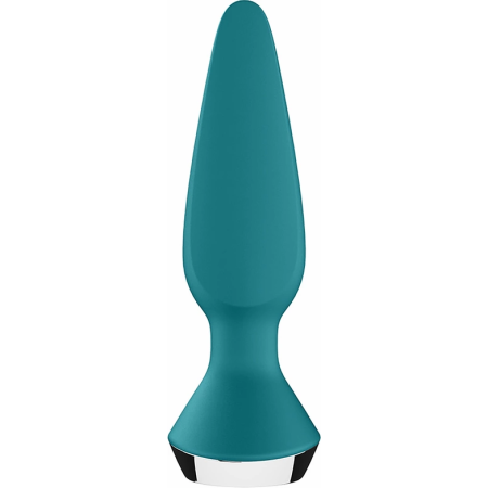 Satisfyer Plug-ilicious 1 Vibrating Anal Plug Teal Rechargeable Silicone