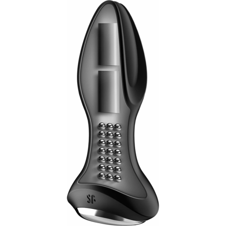 Satisfyer Rotator Plug 2+ Vibrating Plug App-Controlled Silicone Black