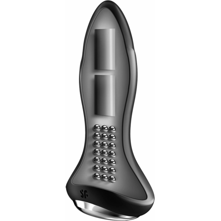 Satisfyer Rotator Plug 2+ App-Controlled Vibrating Anal Plug, Black