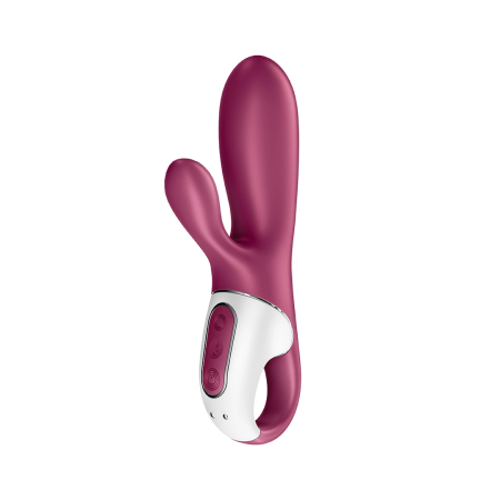 Satisfyer Hot Bunny Warming Dual Motor Intimate Device Pink Bluetooth