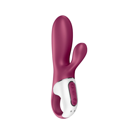 Satisfyer Hot Bunny Warming Dual Motor Intimate Device Pink Bluetooth