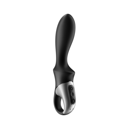 Satisfyer Heat Climax Curved Anal Vibrator with Heating System Black