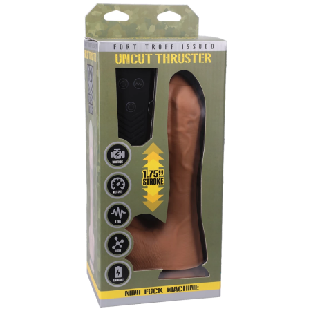 Doc Johnson Uncut Thruster Mini - Compact Motorized Intimate Device Silicone
