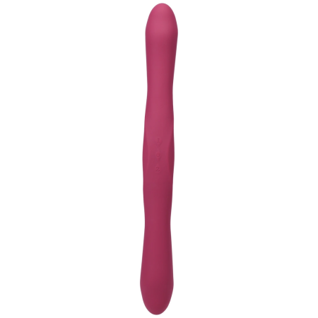 TRYST Duet Double-Ended Silicone Device, Wireless Remote, Berry