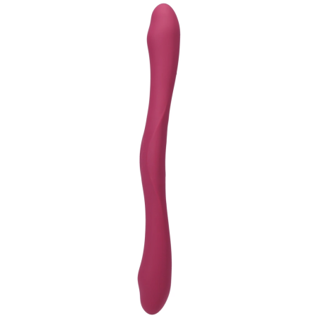 TRYST Duet Double-Ended Silicone Device, Wireless Remote, Berry