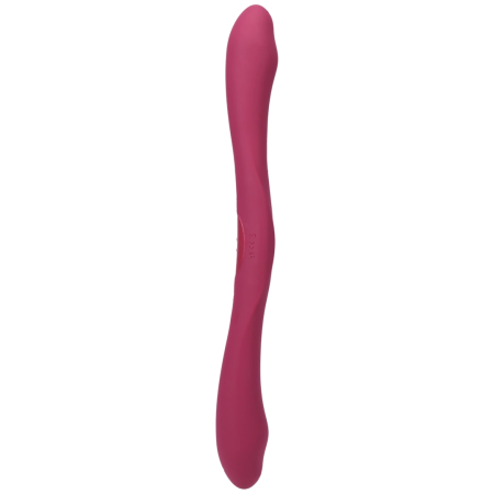 TRYST Duet Double-Ended Silicone Device, Wireless Remote, Berry