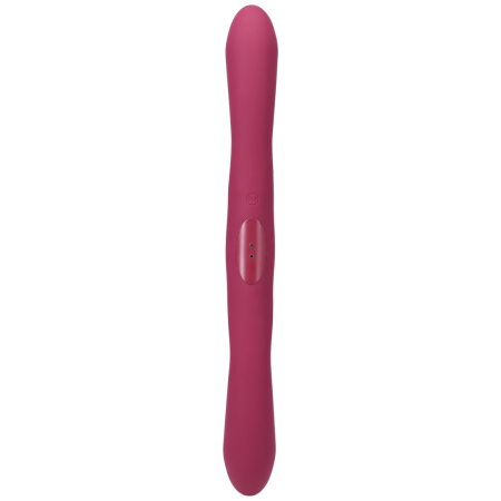 TRYST Duet Double-Ended Silicone Device, Wireless Remote, Berry